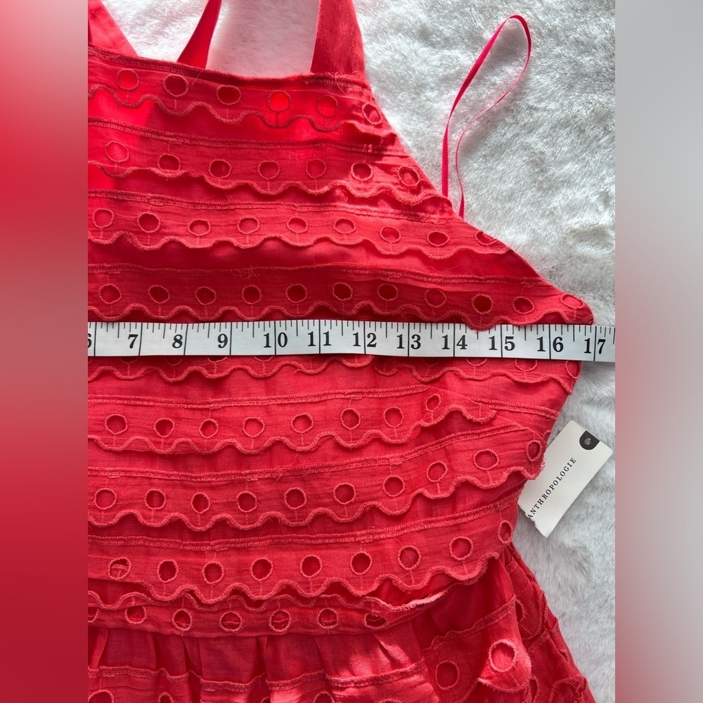 NWT: Anthropologie Maeve Eyelet Halter Midi Reas Size 6 - Picture 5 of 9